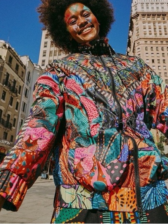 FARM Rio Jackets & Blazers - FARM Rio | Black Cool Leopards Windbreaker